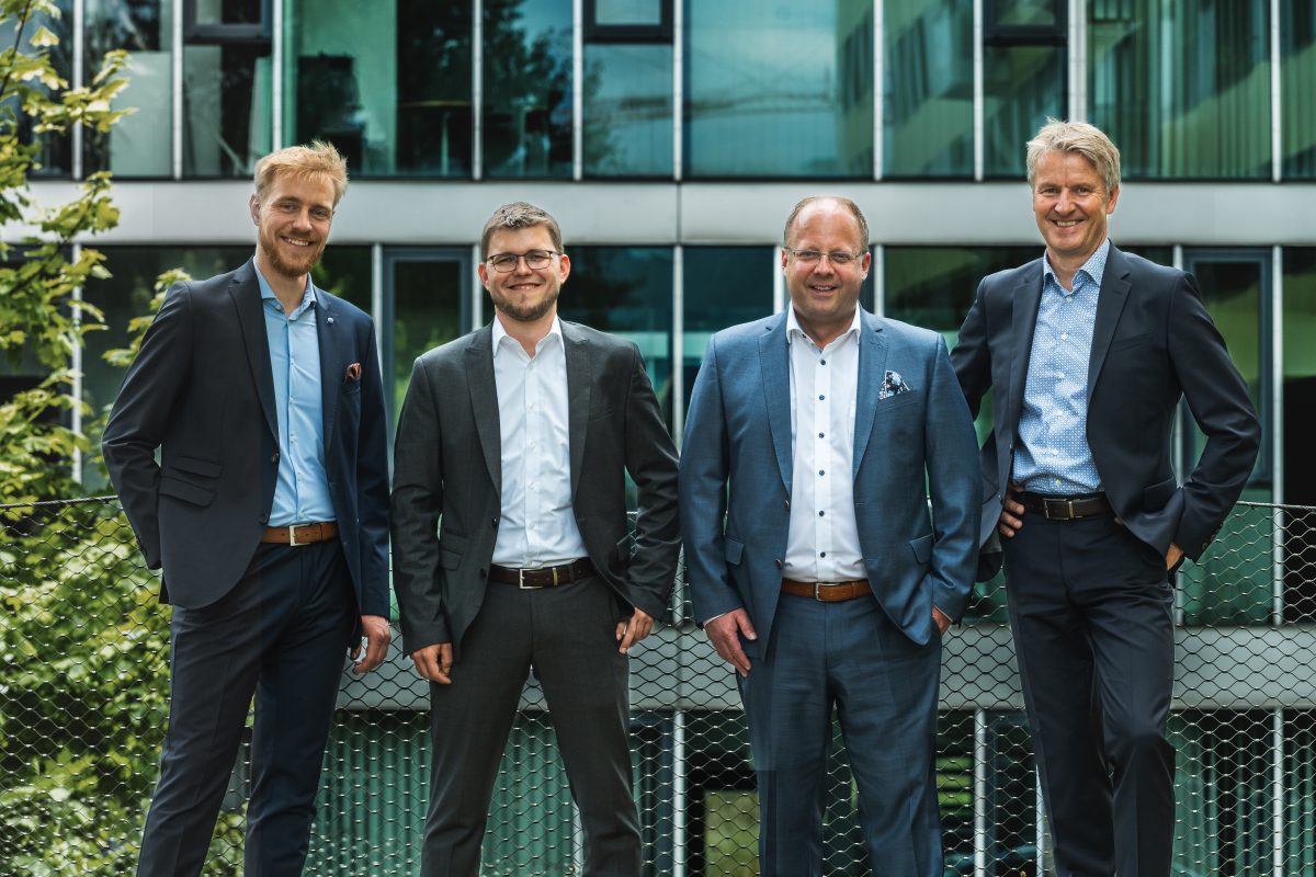 Johannes Kainz, Patrick Schoiswohl, Markus Gösweiner und Gerald Hübsch. (c) Client4u IT Consulting