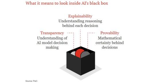 Eine neu entstehende Bewegung fordert den verantwortungsbewussten Umgang mit KI und wird in die "Black Box" sehen wollen, erwartet PwC. (c) PwC