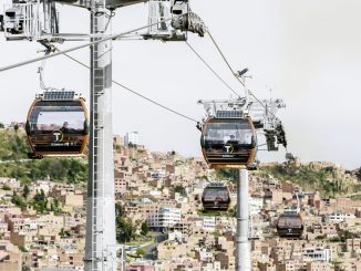 Der österreichische Seilbahnbauer Doppelmayr/Garaventa hat im bolivianischen La Paz das weltweit größte urbane Seilbahnnetz gebaut inklusive WLAN-Technik vom deutschen Netzwerkhersteller Lancom. (c) Doppelmayr/Garaventa