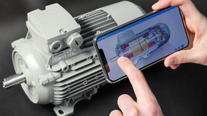 Augmented Reality ermöglicht intuitiven Zugriff auf Produktdaten des Digital Twin. (c) Fraunhofer IGD, Siemens AG