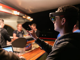 Auch Augmented-Reality-Projekte wurden beim Umma Hüsla Hackathon 2018 auf dem Schiff programmiert.