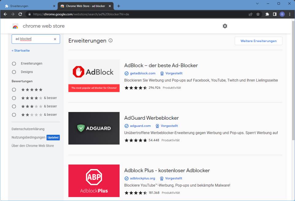 Warum es Werbeblocker in Google Chrome bald schwer haben