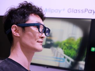 Smart-Brillen-Zahlungslösung mit integrierter Iris-Authentifizierung. (c) Ant International