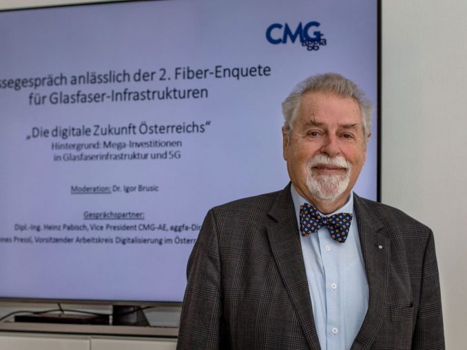 „Wenn eine Kommune die Versorgung mit Glasfaserinfrastruktur selbst in die Hand nimmt , werden die Gemeindebürger mit zuverlässigen und schnellen Anschlüssen versorgt." Heinz Pabisch, Leiter der Action Group Gigabit Fiber Access (aggfa) in der Computer Measurement Group (CMG). (c) CMG-AE