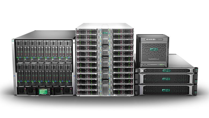 Ausgehend von seinen Servern hat HPE ein umfassendes "Hyper-konvergentes" Infrastrukturportfolio geschaffen und zentral verwaltbar gemacht. (c) HPE