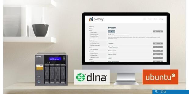Um Twonky Server auf einem Qnap-NAS der Serien TS und TSV zu installieren, benötigen Sie Ubuntu. (c) IDG