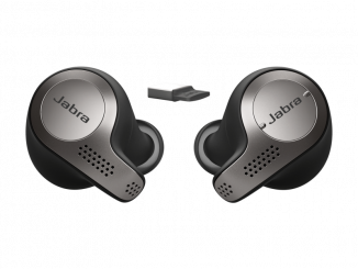 Die Jabra Evolve 65t bieten True-Wireless-Sprachqualität und einen guten Tragekomfort. (c) Jabra