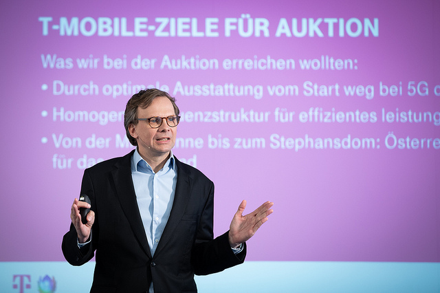 "Mit unserer Investition von 57 Millionen Euro geben wir ein klares Bekenntnis zur digitalen Zukunft Österreichs." Andreas Bierwirth, CEO T-Mobile Austria. (c) T-Mobile Austria