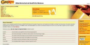 Gpg4win Gpg4win ist eine recht komplexe Open-Source-Software zum Verschlüsseln von Dateien und Mails. Das Programm ist die Weiterentwicklung von GnuPG.