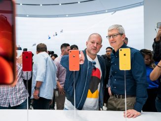 Jony Ive und Tim Cook beim Launch des iPhone XR im September 2018.