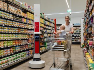 Der Tally-Inventurroboter der Firma Simbe Robotics wird derzeit an zwei Standorten – in Wien und in Eisenstadt –getestet. (c) SPAR/wearegiving