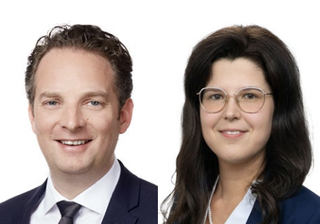 Mag. Andreas Schütz und Mag. Tereza Grünvaldska sind Juristen der Kanzlei Taylor-Wessing. (c) Taylor-Wessing