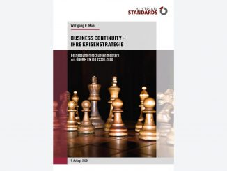Das neue Fachbuch "Business Continuity − Ihre Krisenstrategie" von Wolfgang H. Mahr ist in Print und als E-Book erhältlich.