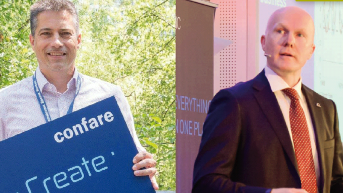 Martin Buresch von Kwizda (links) und Alexander Bockelmann von UNIQA sind die beiden CIOs des Jahres 2018. (c) Confare