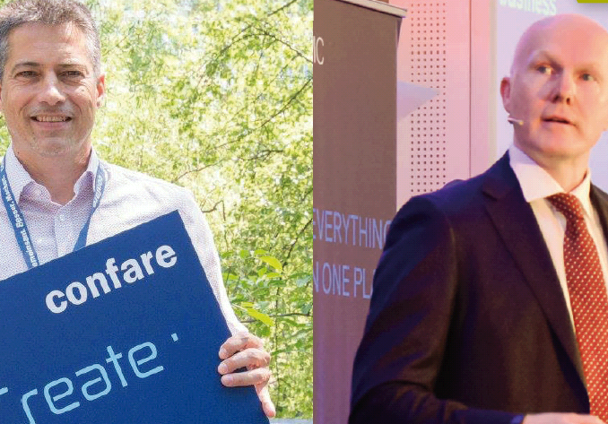 Martin Buresch von Kwizda (links) und Alexander Bockelmann von UNIQA sind die beiden CIOs des Jahres 2018. (c) Confare