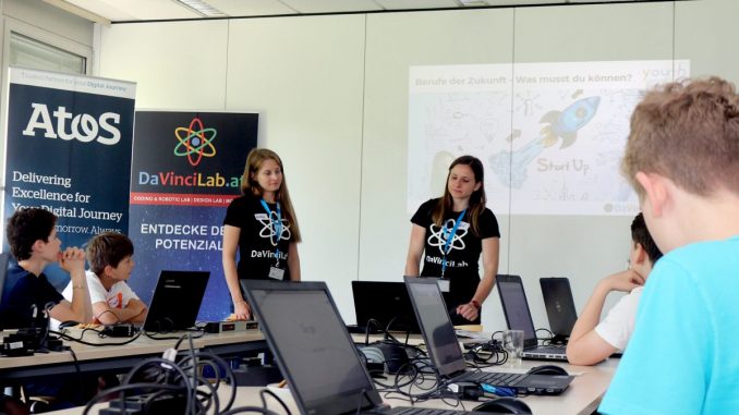 Coding-Workshop mit DaVinciLab bei Atos. (c) BMDW-Dolenc