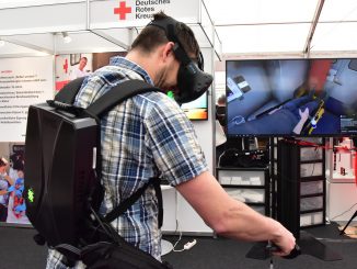 Digitalisierung in der Rettungsdienstausbildung mit der HTC Vive Pro.