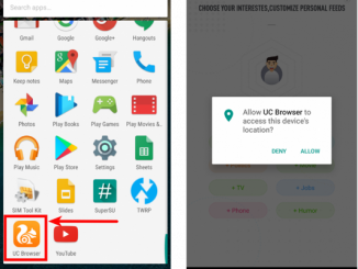 Das UC Browser App Icon und der Start weiterer Android-Aktivitäten. (c) Zscaler