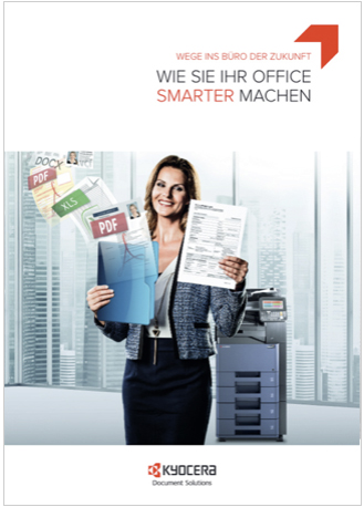 Das E-Book "Wie Sie Ihr Büro smarter machen" kann gratis von der Kyocera-Website heruntergeladen werden.