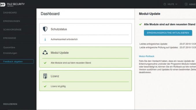 ESET File Security für Linux (c) ESET Deutschland