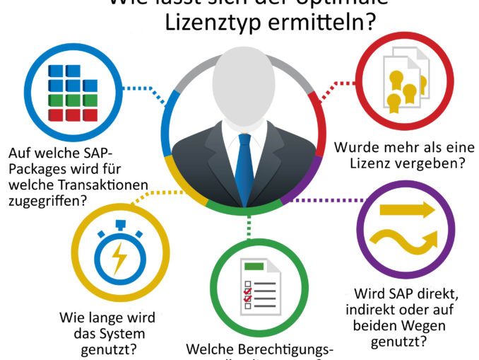 Ermittlung des Lizenztyps am Beispiel von SAP. (c) Flexera