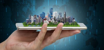 Grundpfeiler der digitalen Infrastruktur der Smart Cities der Zukunft sind das Internet der Dinge und Cloud Computing. (c) Fotolia/nirutft