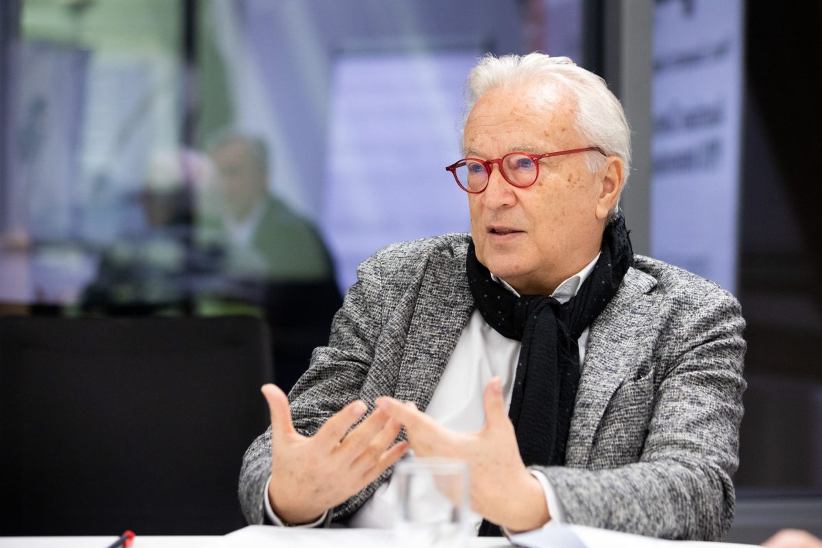 Der Kuratoriumsvorsitzende der Europäischen Toleranzgespräche Hannes Swoboda erläuterte bei einem Pressegespräch in der Wiener Oberbank die Beweggründe für das Programm 2020.