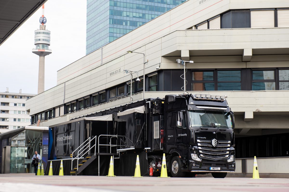 Der IBM CTOC-Truck in Wien.