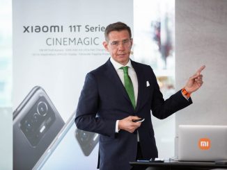 Kurt Manninger, Country Manager Austria bei Xiaomi, bei der Präsentation des Xiaomi 11T Pro (c) Felipe Kolm