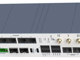 Der Merlin-4609-F2G-T4-S2-DI6-DO2-LV-PFN ist ein LTE 450 MHz Router von Westermo für industrielle Anwendungen. (c) BellEquip
