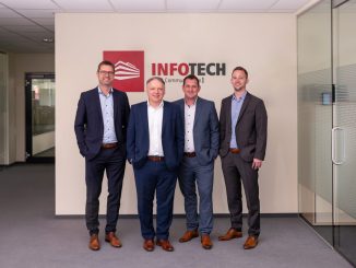 Die vier Geschäftsführer von Infotech EDV-Systeme: Bernhard Schuster, Hans Kühberger, Stefan Kitzmantl und Martin Mallinger. (c) Infotech
