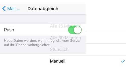 Push aus, und Mails nur manuell abrufen: Spart nicht nur Energie. (c) cio.de