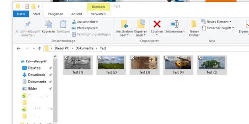 Schritt 2: Nach Enter erhalten alle Dateien den Namen und werden zusätzlich durchnummeriert (c) pcwelt.de