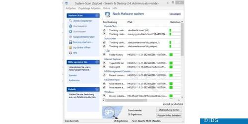 Nach dem Scanvorgang bereinigen Sie Ihren PC. (c) IDG