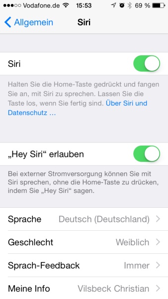 Siri ohne Tastendruck aktivieren (c) tecchannel.de