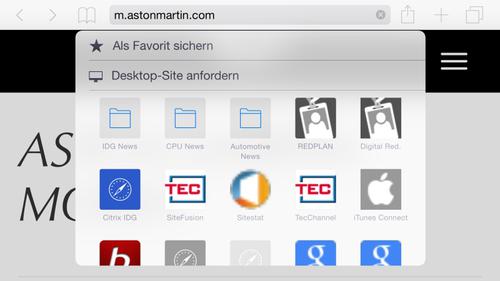 Desktop-Site in Safari anfordern (c) tecchannel.de