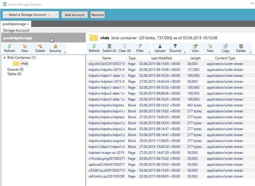 Mit Azure Storage Explorer verwalten Sie lokal den Speicher in Ihrem Azure-Konto und können Daten hoch- oder herunterladen. (c) Thomas Joos