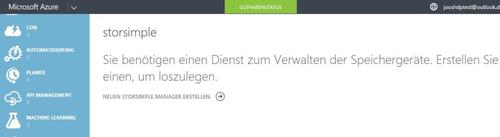 StorSimple können Sie im Azure-Web-Portal verwenden und konfigurieren. (c) Thomas Joos