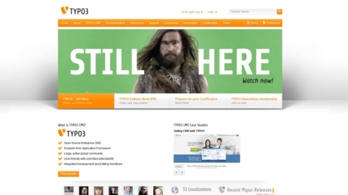 TYPO3-Homepage im November 2015 (c) computerwoche.de