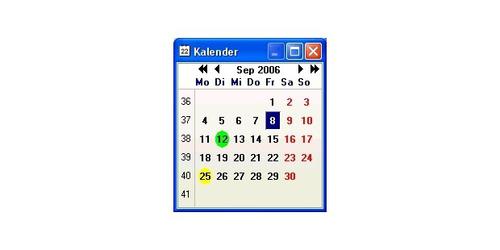 Kalenderwoche ermitteln: Das kostenlose Day Dislay zeigt das Kalenderblatt auf Wunsch mit Wochennummern an. (c) pcwelt.de