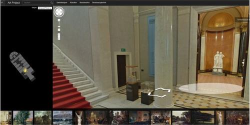 Das Google Art Projekt ermöglicht im Browser kostenlose virtuelle Rundgänge durch Museen in aller Welt, so auch durch die Alte Nationalgalerie in Berlin. (c) pcwelt.de