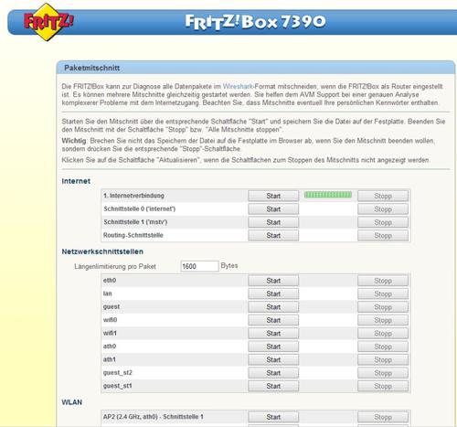 Den Netzwerkverkehr auf Fritzboxen können Sie mitschneiden. (c) Thomas Joos