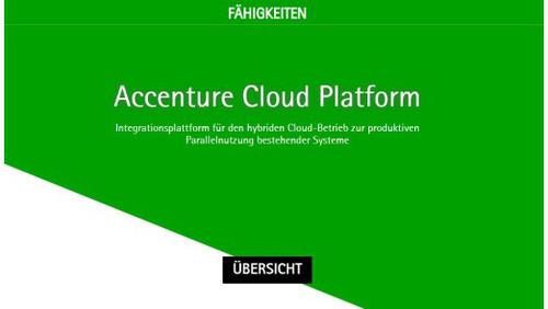 Die Accenture Cloud-Plattform bietet eine zentrale Sicht auf Nutzungsdaten und Abrechnungsinformationen. (c) cio.de