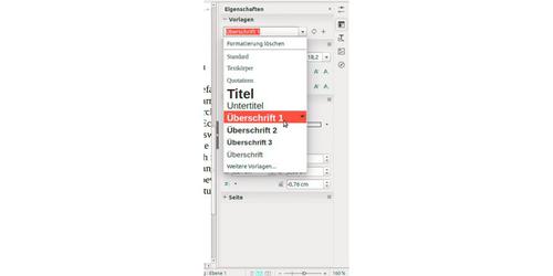 Viel zeitgemäßer ist die neue visuelle Vorschau der Absatzformate in den Formatleisten. (c) tecchannel.de