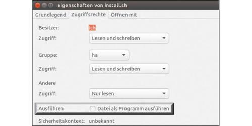 Heruntergeladenen Scripts fehlt das Recht, als Programm zu starten. (c) pcwelt.de