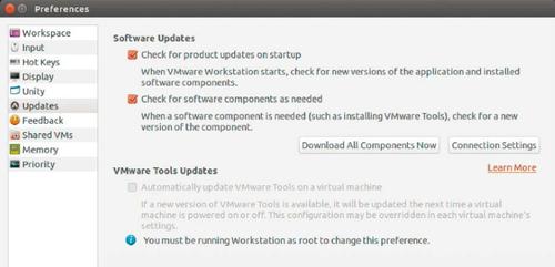 Die Vmware Workstation wird über ihren eigenen Installer auf dem Linux-System eingerichtet und kann sich selbst aktualisieren, sofern ein Update vorliegt. (c) tecchannel.de