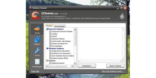 Ccleaner: Beseitigt Datenmüll in einem Rutsch. (c) pcwelt.de