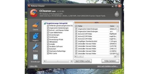 Der Ccleaner findet veraltete Registry-Einträge. (c) pcwelt.de