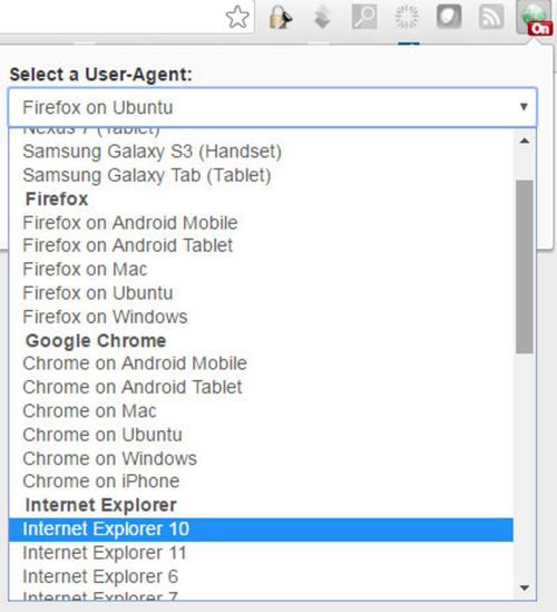 Der User Agent Switcher bietet eine grosse Auswahl von Browser-Verkleidungen an (c) computerworld.ch