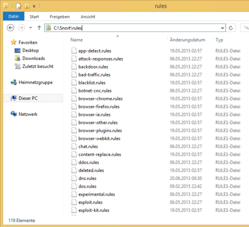 Nach der Installation von Snort müssen Sie noch einige Aktualisierungen vornehmen und die Regeldateien in das Verzeichnis kopieren. (c) Thomas Joos
